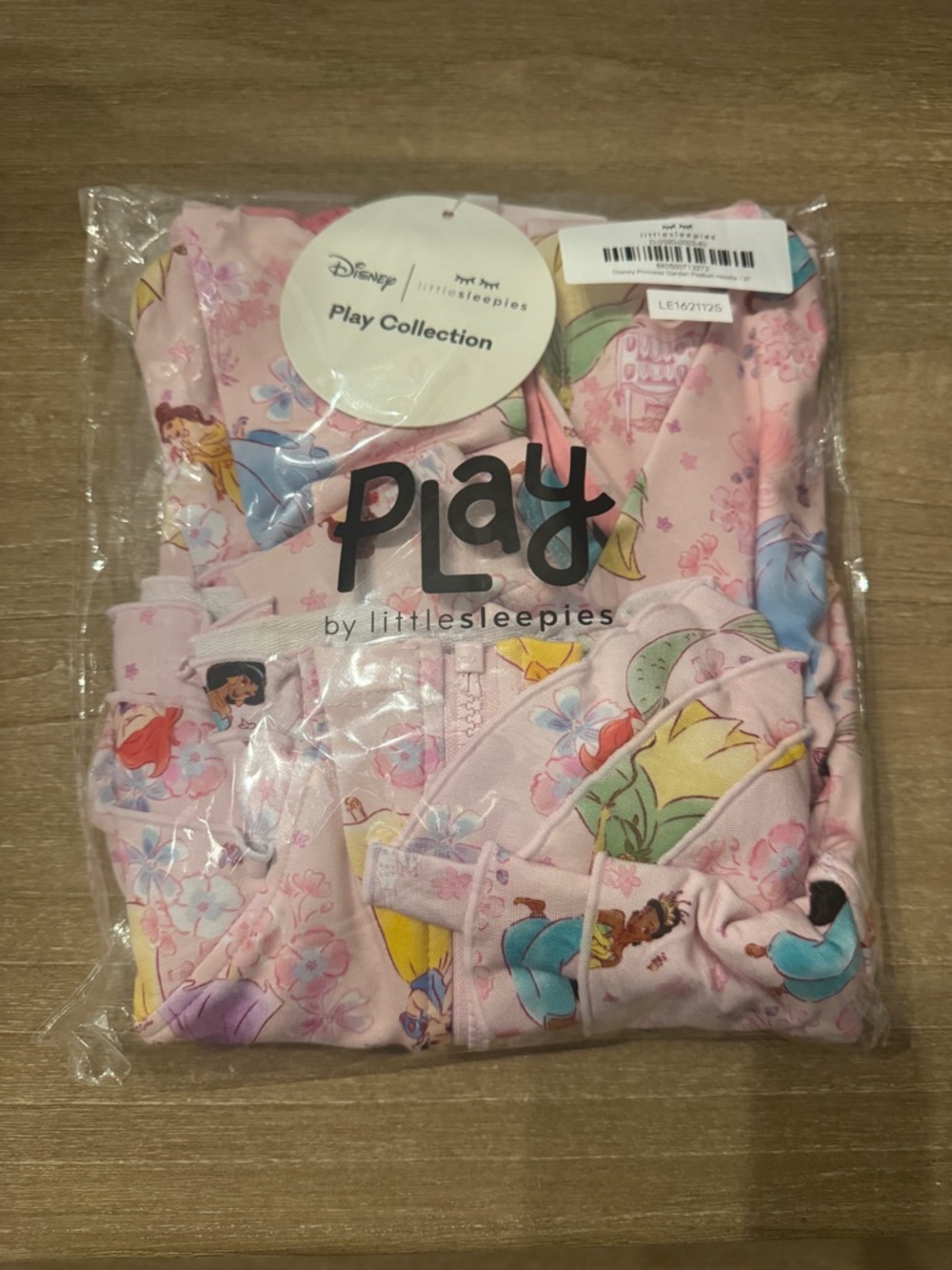 Little Sleepies disney princess peplum hoodie 3T NWT
